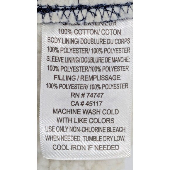 REDHEAD Mens Heavy Cotton Shacket Sz XL Blue Large Check Poly Lining and Filling - Picture 13 of 13